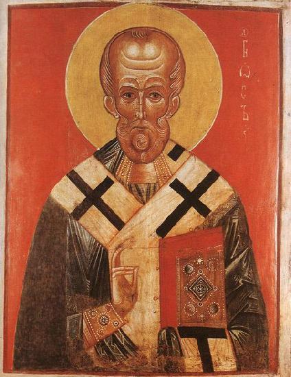 unknow artist Icon of St Nicholas Germany oil painting art